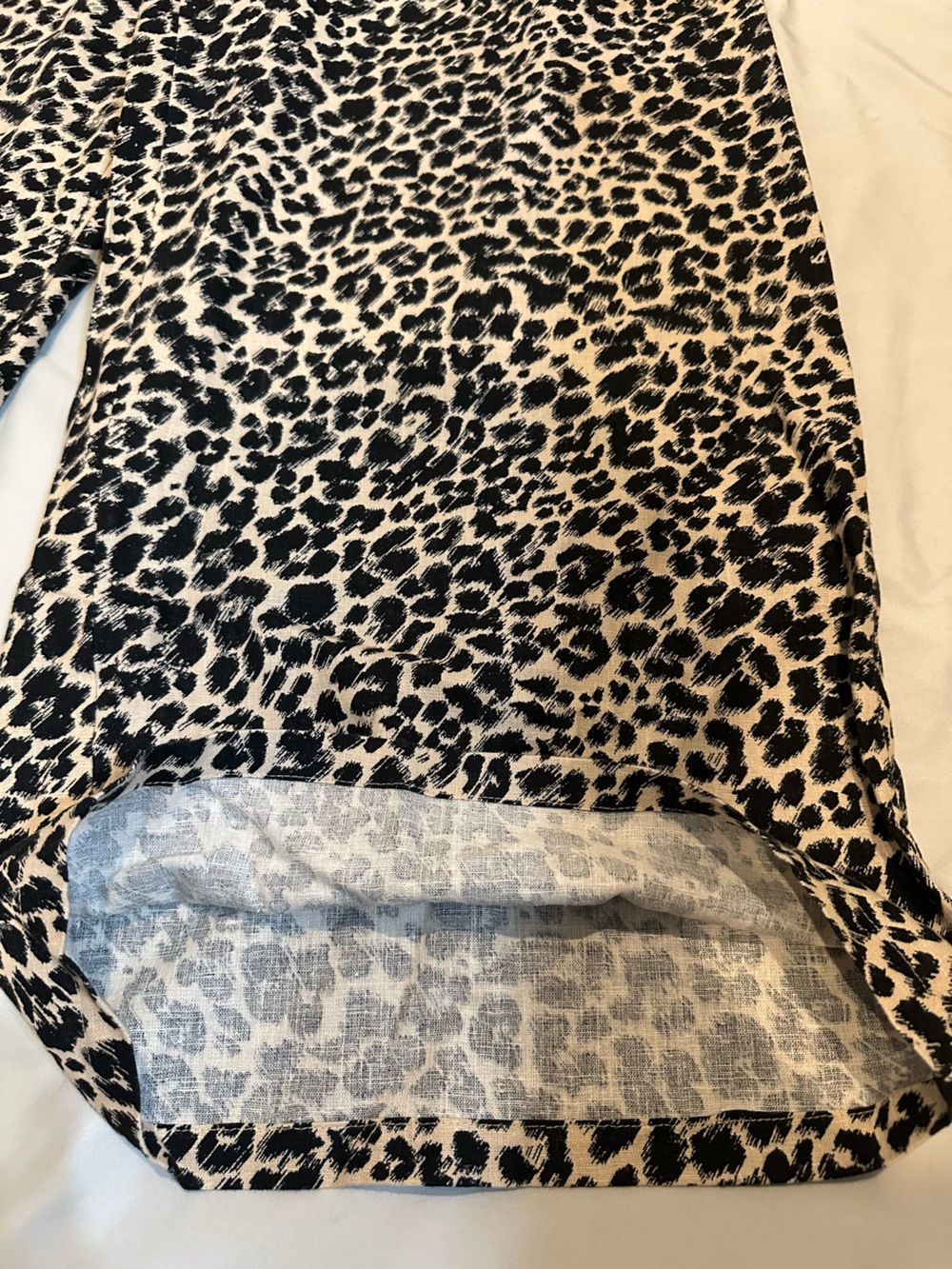 Anthropologie Leopard Print Wide Leg Pull-On Lounge Casual Women’s - Picture 10 of 11